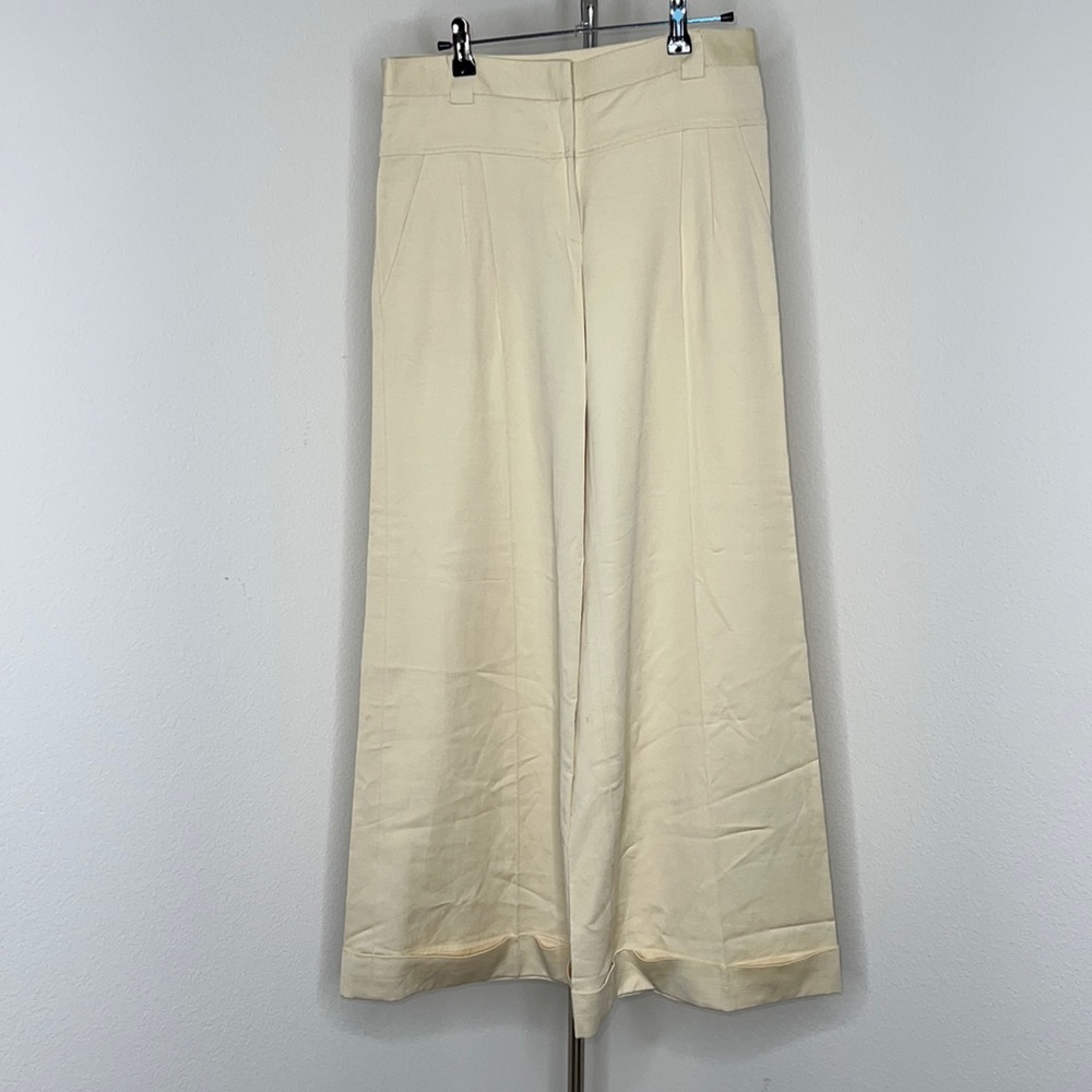 🔹 Diane Von Furstenberg Extra Wide Leg Cuffed Pants